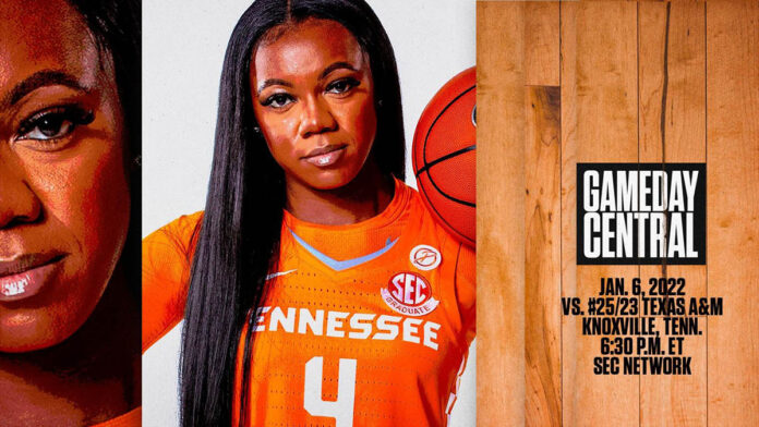 Tennessee Women's Basketball faces Texas A&M at Thompson-Boling Area, Thursday. (UT Athletics)