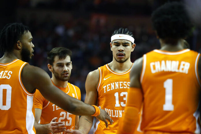 Tennessee Men's Basketball falls at Texas, 52-51. (UT Athletics)