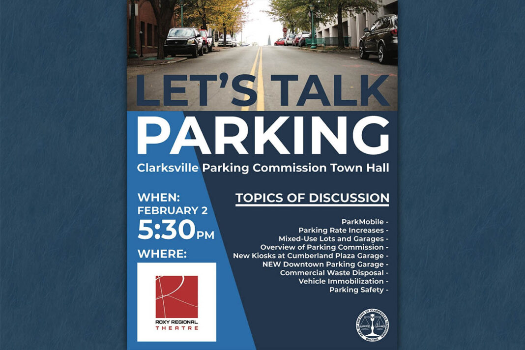 Clarksville Parking Commission to hold Town Hall about Downtown Parking