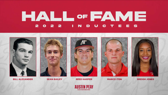 Five to join Austin Peay State University Athletics Hall of Fame, February 18th-19th. (APSU Sports Information)