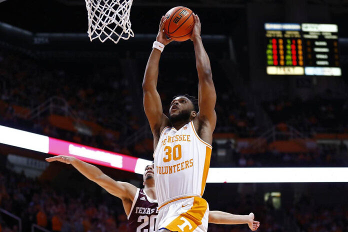 Offensive Prowess Leads #22 Tennessee Men's Basketball Past Texas A&M, 90-80. (UT Athletics)