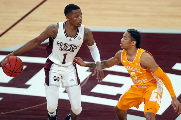 Tennessee Men's Basketball Pulls Away Late at Mississippi State, 72-63. (UT Athletics)