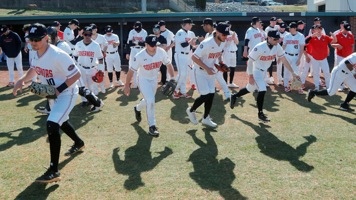 Austin Peay State University Baseball meets Southern Illinois Salukis in a 4:00pm contest at Itchy Jones Stadium. (Robert Smith, APSU Sports Information)