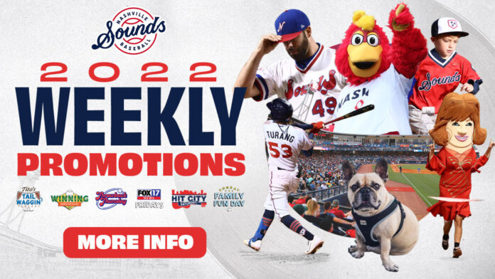 Nashville Sounds Fan Favorite Promotions Return for 75-Game Home Slate at First Horizon Park