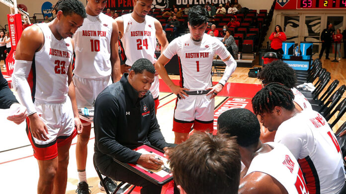 Austin Peay State University Men’s Basketball Begins OVC Tournament play Wednesday vs. Tennessee Tech. (Robert Smith, APSU Sports Information)