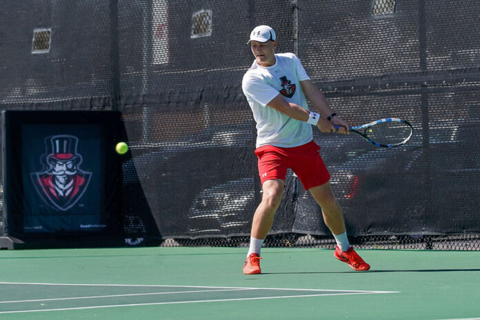 Austin Peay State University Men's Tennis falls to West Florida, Tuesday. (APSU Sports Information)
