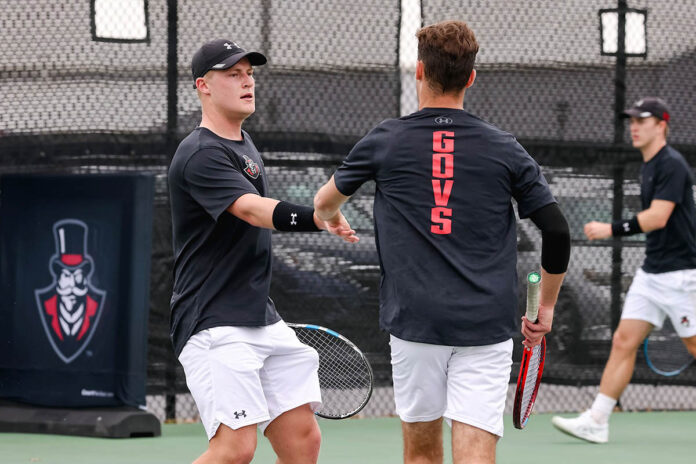 Austin Peay State University Men's Tennis kick offs three-match road trip against Carson-Newman. (APSU Sports Information)