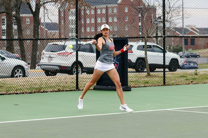 Austin Peay State University Women's Tennis sweeps McKendree, earn third-straight win. (APSU Sports Information)