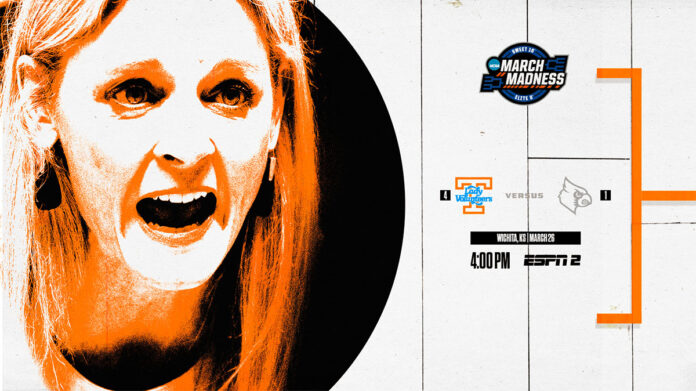 Tenenssee Women's Basketball plays in the NCAA Tournament Sweet 16 Saturday against Louisville. (UT Athletics)