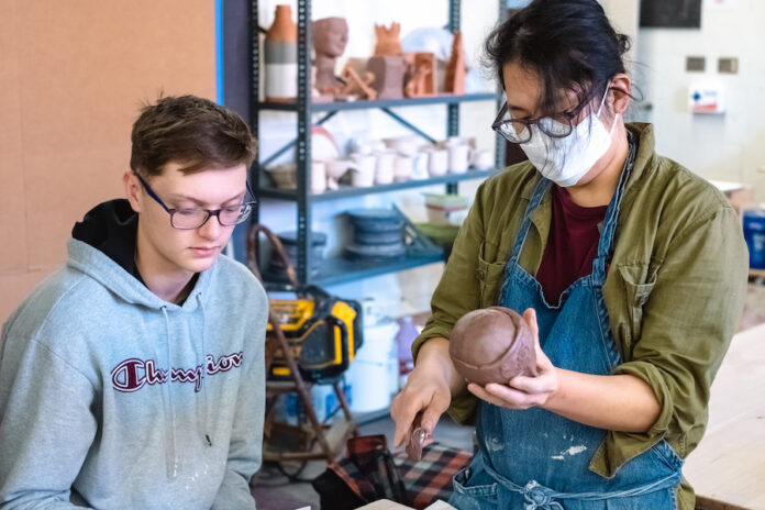 Community School of the Arts at Austin Peay State University worked with Clarksville Academy Students during weeklong ceramics workshop. (APSU)