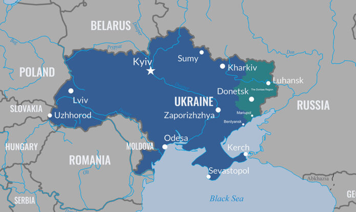 Map of Ukraine. (Peggy Frierson, DOD)