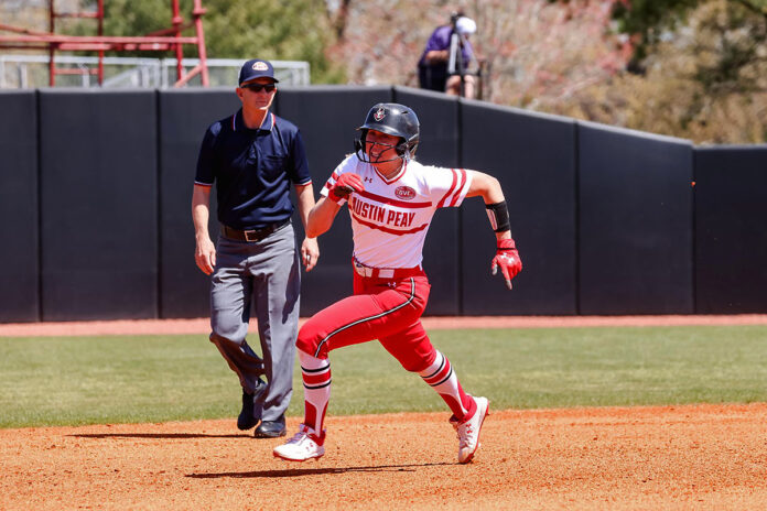 Austin Peay State University Softball and Tennessee State split OVC doubleheader. (APSU Sports Information)