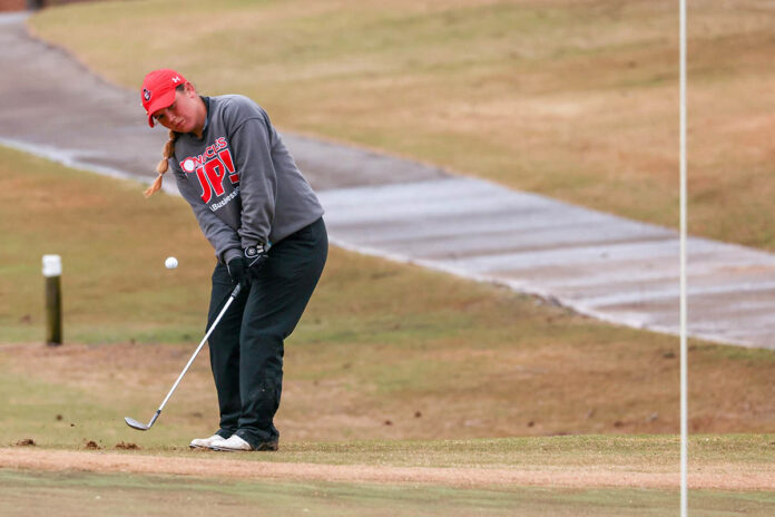 Austin Peay State University Women's Golf senior Shelby Darnell posts fourth placee finishe at Jan Weaver Invitaional. (Eric Elliot, APSU Sports Information)