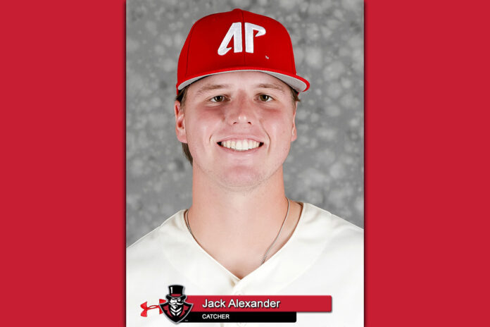 2021-22 APSU Baseball - Jack-Alexander. (Robert Smith, APSU Sports Information)