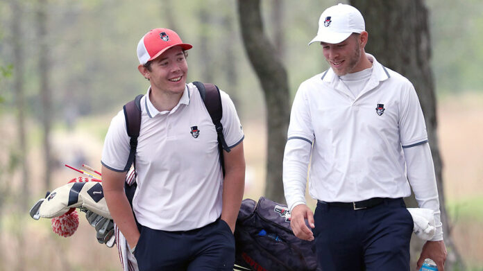 Despite wet conditions, Austin Peay State University Men's Golf tallied 13 birdies on day two at the OVC Championships. (APSU Sports Information)