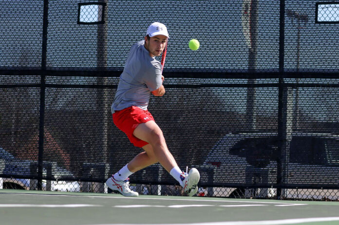 Austin Peay State University Men's Tennis continues conference action against Eastern Illinois. (Eric Elliot, APSU Sports Information)