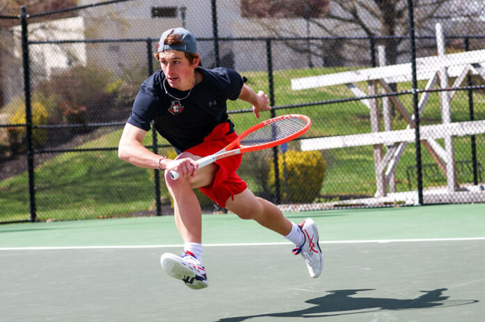Austin Peay State University Men's Tennis loses match at Chattanooga, 6-1. (Eric Elliot, APSU Sports Information)