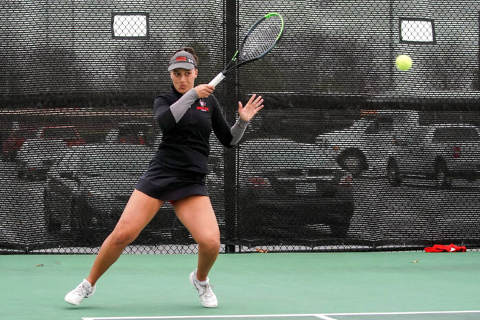 Austin Peay State University Women's Tennis defeats Belmont in OVC Opener for fifth straight win. (APSU Sports Information)