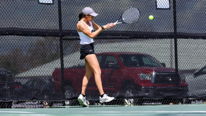 Austin Peay State University Women's Tennis has dominant doubles play to lead Govs to commanding victory against Eastern Illinois. (Eric Elliot, APSU Sports Information)