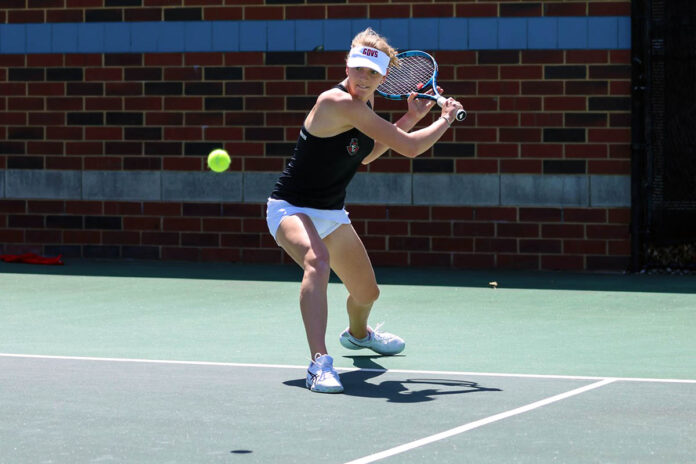 Austin Peay State University Women's Tennis sits atop OVC standings following colossal win against Southeast Missouri. (Eric Elliot, APSU Sports Information)
