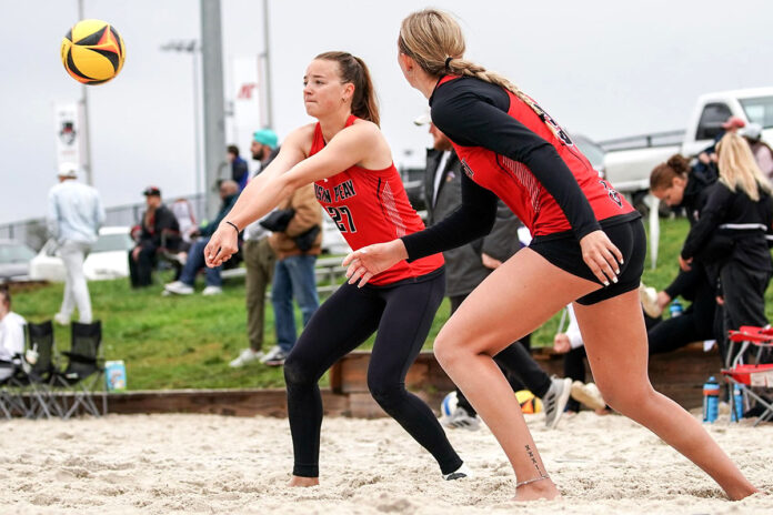 Austin Peay State University Beach Volleyball drops a pair of matches at GSU Diggin' Duels. (Eric Elliot, APSU Sports Information)