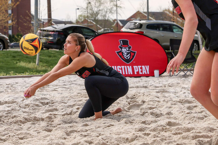 OVC Title on the line when Austin Peay State University Beach Volleyball holds OVC Weekend. (Eric Elliot, APSU Sports Information)