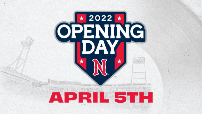 2022 Nashville Sounds Opening Day is April 5th. (Nashville Sounds)