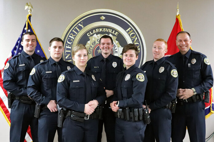 (L-R) Nicklaus Broadhurst*, Cody Hall, Stephanie Rattray*, Timothy Burlingame, Lindsey Fowler, Jeremy McGuire and William Allen*.