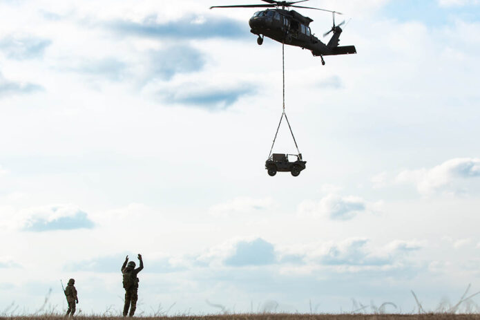 U.S. and Dutch soldiers conduct an exercise at Mihail Kogalniceanu Air Base, Romania, March 11th, 2022. (U.S. Army Capt. Taylor Criswell)