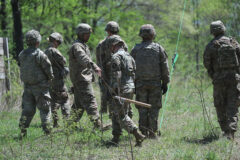 Screaming Eagle signal Soldiers crosstrain on constructing and operating the HCLOS system during Operation Lethal Eagle II at Fort Campbell, KY. (Spc. Jordy Harris, 101st Airborne Division)