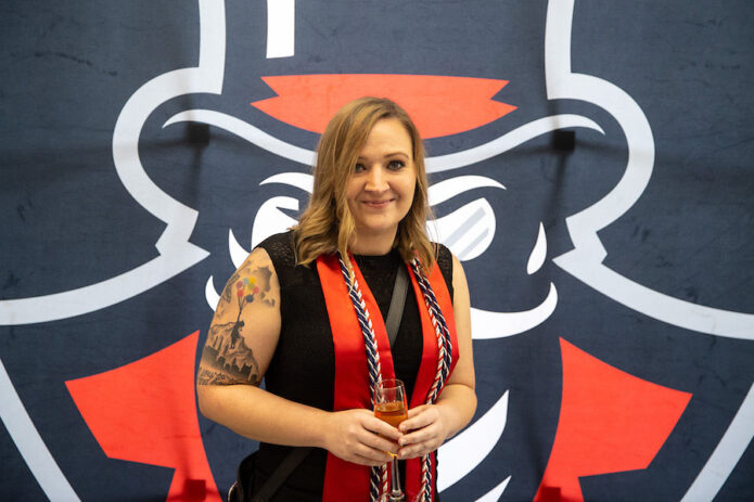 Jennifer Stevens at Austin Peay State University's Senior Toast. (APSU)