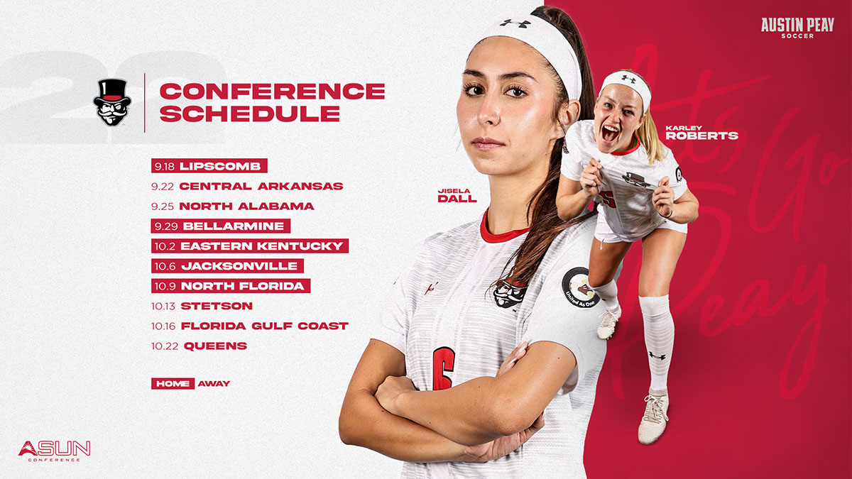 ASUN announces 10-match conference slate for Austin Peay State University Soccer debut season. (APSU Sports Information)
