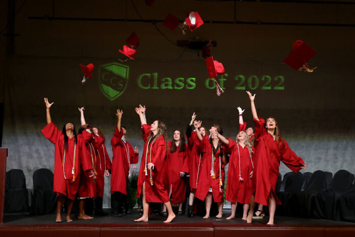 The Clarksville Christian School graduating class of 2022. (Mark Haynes, Clarksville Online)