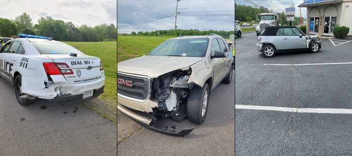 Clarksville Police responded to a Multiple Vehicle Wreck that occurred Thursday morning on Fort Campbell Boulevard at Lady Marion Drive.