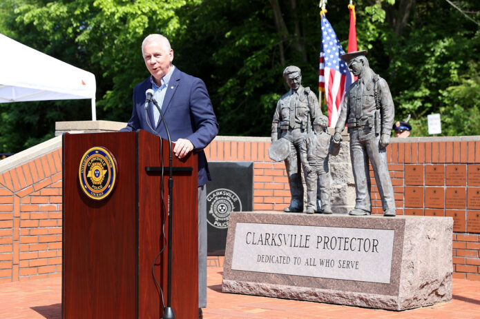 Clarksville Mayor Joe Pitts. (Mark Haynes, Clarksville Online)