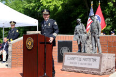 Clarksville Police Chief David Crockarell. (Mark Haynes, Clarksville Online)