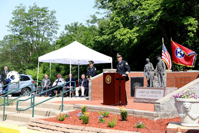 Clarksville Police Chief David Crockarell. (Mark Haynes, Clarksville Online)