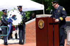 Police Memorial Day Ceremony. (Mark Haynes, Clarksville Online)