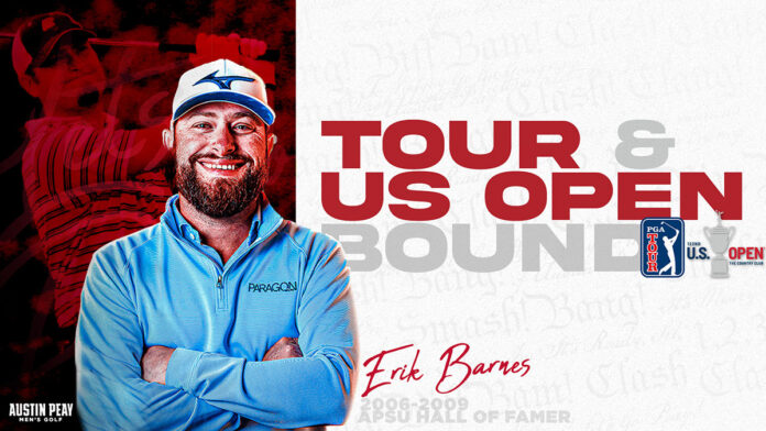 Former Austin Peay State University Golfer Erik Barnes earns PGA Tour Card, heads to 2022 U.S. Open. (APSU Sports Information)