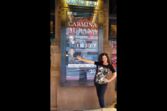 Austin Peay State University’s Dr. Penelope Shumate outside Carnegie Hall. (APSU)