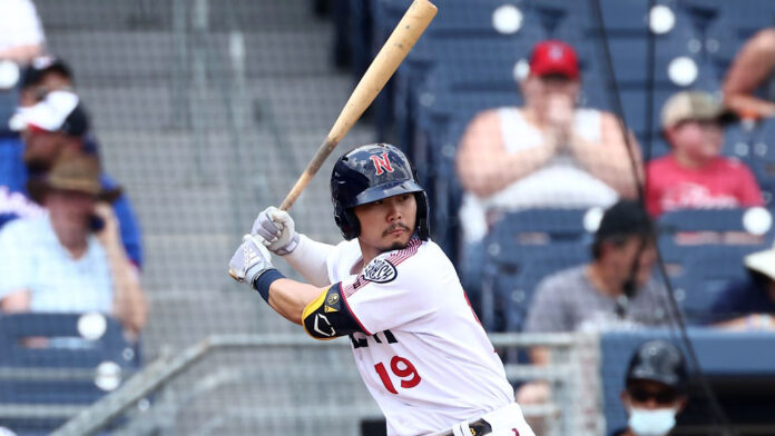 Keston Hiura and Jon Singleton homer in Nashville Sounds’ 9-5 loss at Louisville Bats, Sunday. (Nashville Sounds)