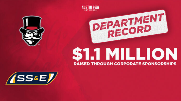 Austin Peay State Universtiy Athletics Department, SS&E partnership sets corporate sponsorship record. (APSU Sports Information)