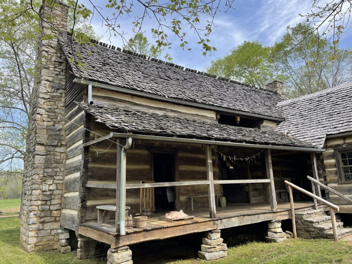 Double Pen House at the Homeplace 1850s Working Farm, Land Between the Lakes National Recreation Area.