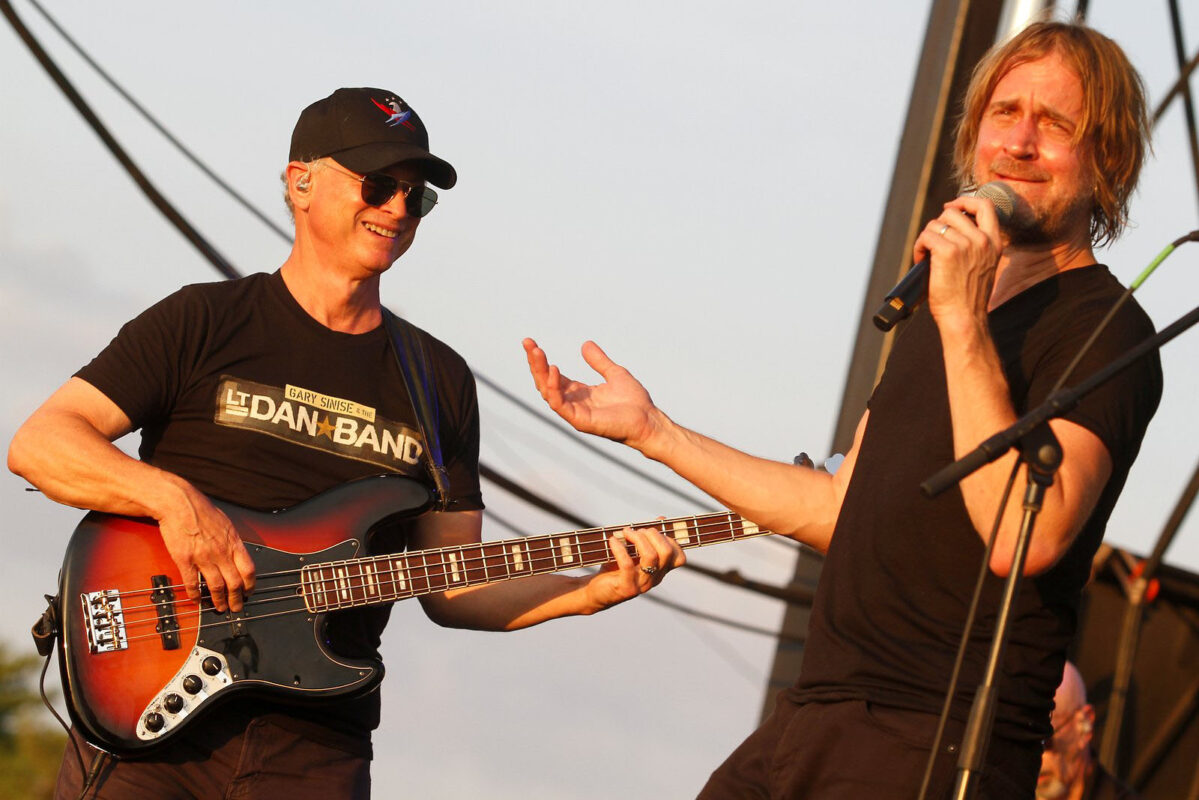 Gary Sinise and the Lt. Dan Band  playing at the 2022 Fort Campbell Independence Day Celebration. (ClarksvilleOnline)