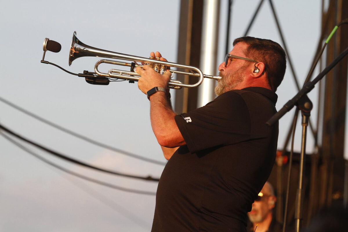 Gary Sinise and the Lt. Dan Band  playing at the 2022 Fort Campbell Independence Day Celebration. (ClarksvilleOnline)