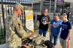 Soldiers from the 101st Airborne Division (Air Assault) partnered with the Racing Louisville Football Club and local Army recruiters to host a Meet Your Army Event at Lynn Family Stadium in Louisville, KY, Saturday August 27th, 2022. (Maj. Daniel Mathews, 101st Airborne Division (Air Assault))