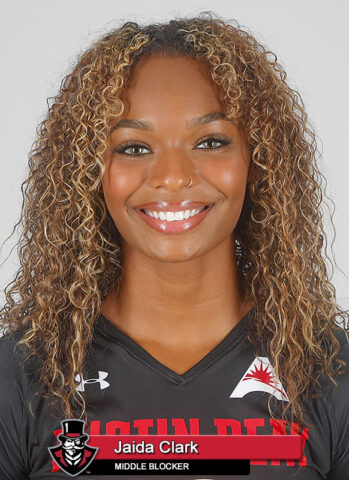 2022 APSU Volleyball - Jaida Clark. (Robert Smith, APSU Sports Information)