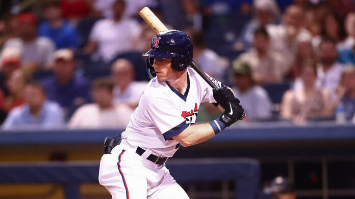 Patrick Dorrian homered in third-straight game as Nashville Sounds drops first game of series. (Nashville Sounds)
