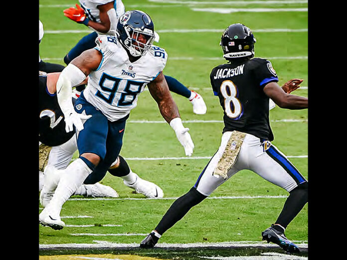 Tennessee Titans vs. Baltimore Ravens. (Tennessee Titans)