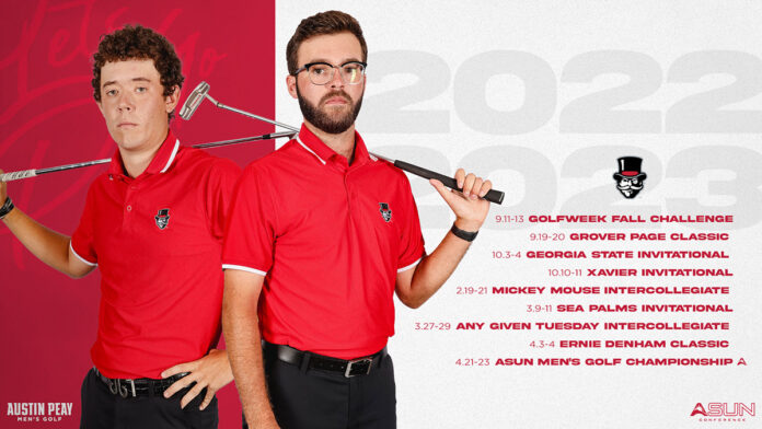 Austin Peay State University Men's Golf releases slate for debut ASUN season. (APSU Sports Information)